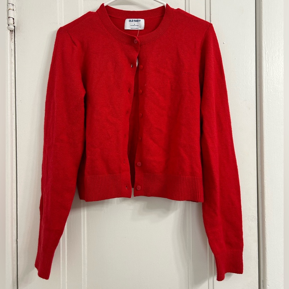 NWT Old Navy red cardigan